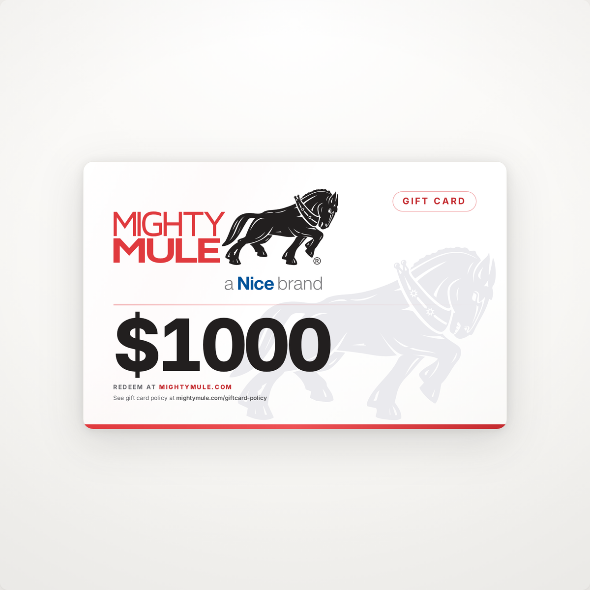 Mighty Mule Gift Card
