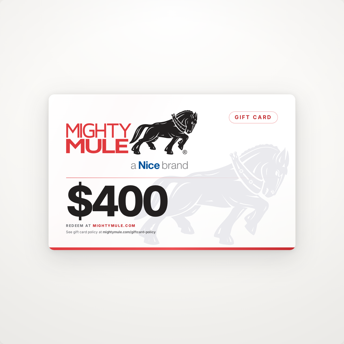 Mighty Mule Gift Card