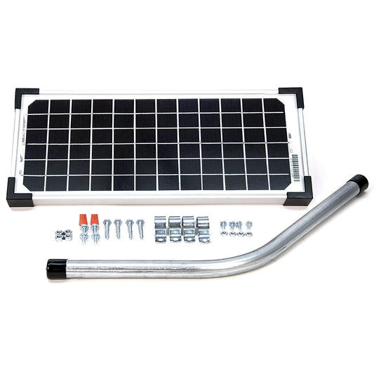 Solar Panel Kit - 10 Watt, 600 mA (FM123) | Mighty Mule Automatic Gate Openers